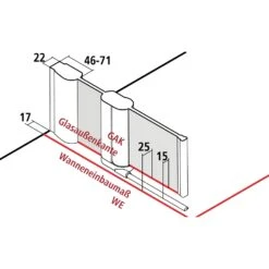 Kermi Pega Pendeltür 1-flügelig Mit Festfeld 90 Cm, Anschlag Rechts -Moderne Duschtüren Verkäufe hersteller kermi duschkabinen serie pega pendeltuer 2146531