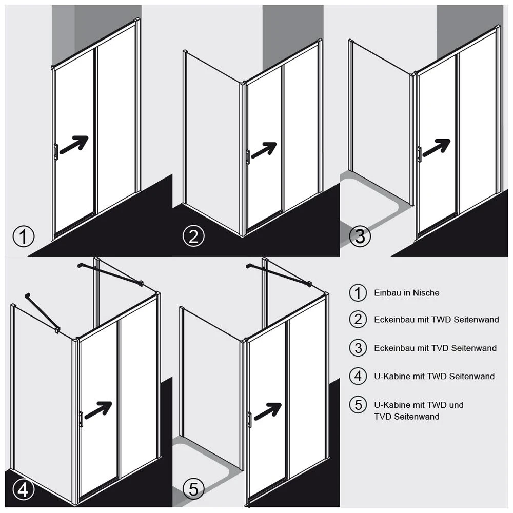 Kermi Liga Gleittür 2-teilig Bodenfrei 140 Cm Für Duschwanne Mit Festfeld Rechts 3 Kermi Liga Gleittür 2-teilig Bodenfrei 140 Cm Für Duschwanne Mit Festfeld Rechts