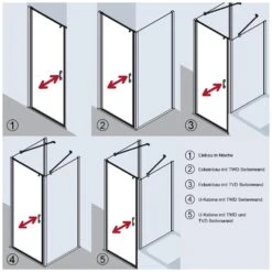 Kermi Liga Pendeltür Für Duschplatz 1-flügelig 80 Cm, Anschlag Links -Moderne Duschtüren Verkäufe hersteller kermi serie liga pendeltuer 1 1175792