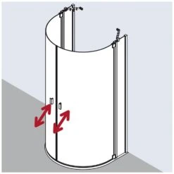 Kermi Raya Halbkreis-Duschkabine 107,6 X 95,5 Cm 11 Kermi Raya Halbkreis-Duschkabine 107,6 X 95,5 Cm -Moderne Duschtüren Verkäufe hersteller kermi serie raya halbkreis duschkabine 1172598