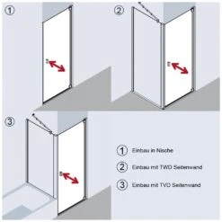Kermi Raya Pendeltür 1-flügelig 90 Cm, Anschlag Rechts Für Nische Und Kombination Verschlussseitig -Moderne Duschtüren Verkäufe hersteller kermi serie raya pendeltuer nische 1169812