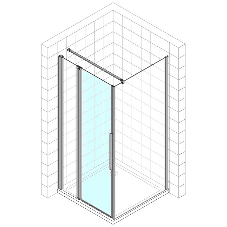 Koralle MyDay Pendeltür TPFA L 100 Anschlag Links, Mit Festelement Für Trennwand 3 Koralle MyDay Pendeltür TPFA L 100 Anschlag Links, Mit Festelement Für Trennwand