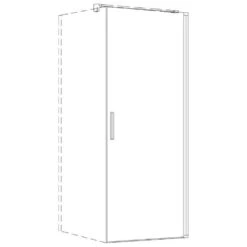 Koralle SL410 Pendeltür TPWA R 75 Für Trennwand -Moderne Duschtüren Verkäufe hersteller koralle duschkabinen sl410 tuer seitenwand 2970787