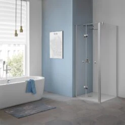 Koralle TwiggyPlus Falttür Für Trennwand 100 X 200 Cm -Moderne Duschtüren Verkäufe hersteller koralle duschkabinen twiggyplus falttuer trennwand 2337547