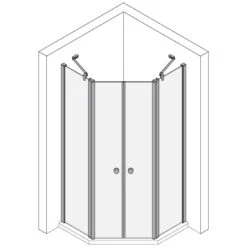 Koralle TwiggyPlus Fünfeckdusche Pendeltür Mit Festelement 90 X 185 Cm 11 Koralle TwiggyPlus Fünfeckdusche Pendeltür Mit Festelement 90 X 185 Cm -Moderne Duschtüren Verkäufe hersteller koralle duschkabinen twiggyplus fuenfeckdusche pendeltuer 2204134