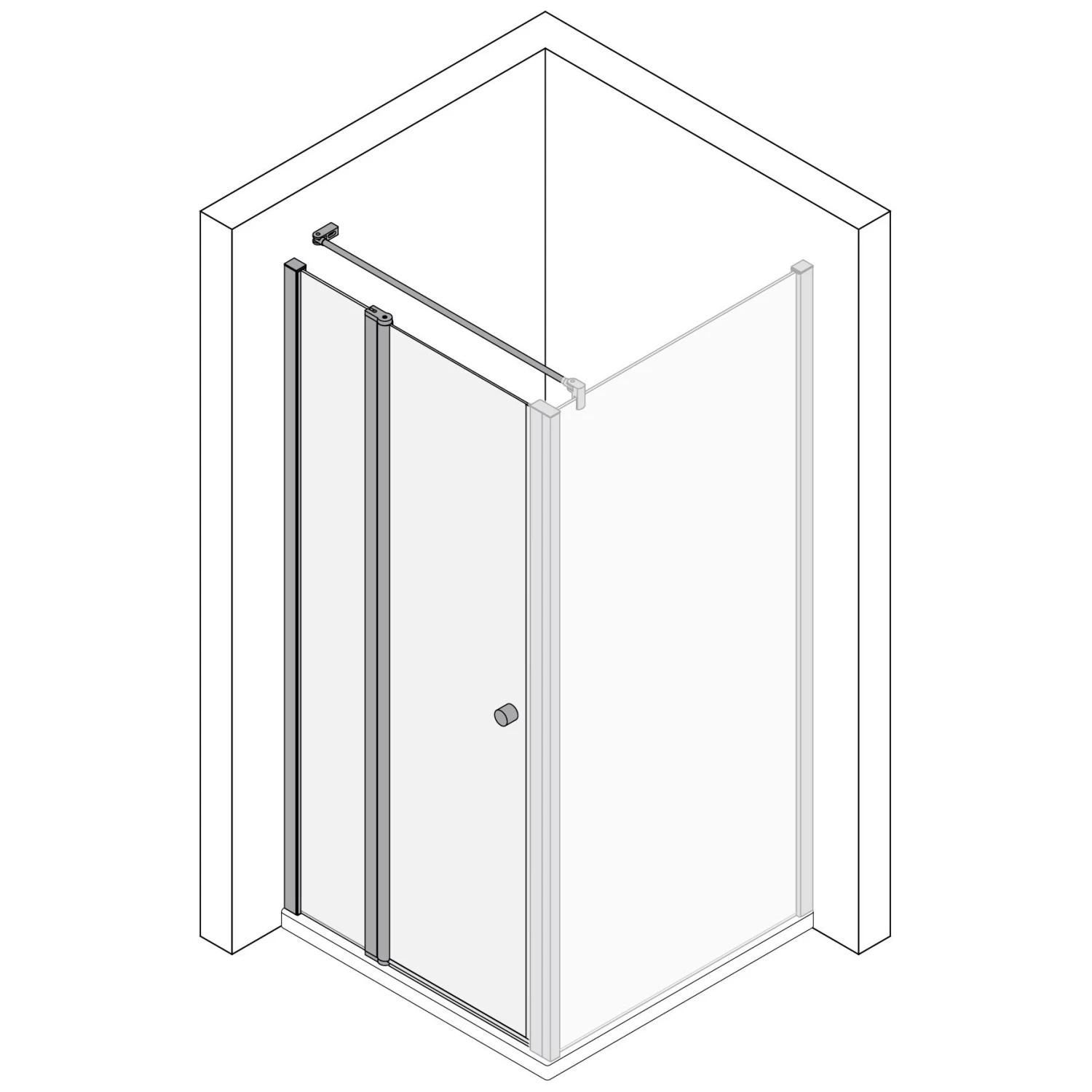 Koralle TwiggyPlus Pendeltür Mit Festelement Für Trennwand Sondermaß 6 Koralle TwiggyPlus Pendeltür Mit Festelement Für Trennwand Sondermaß – Bild 4