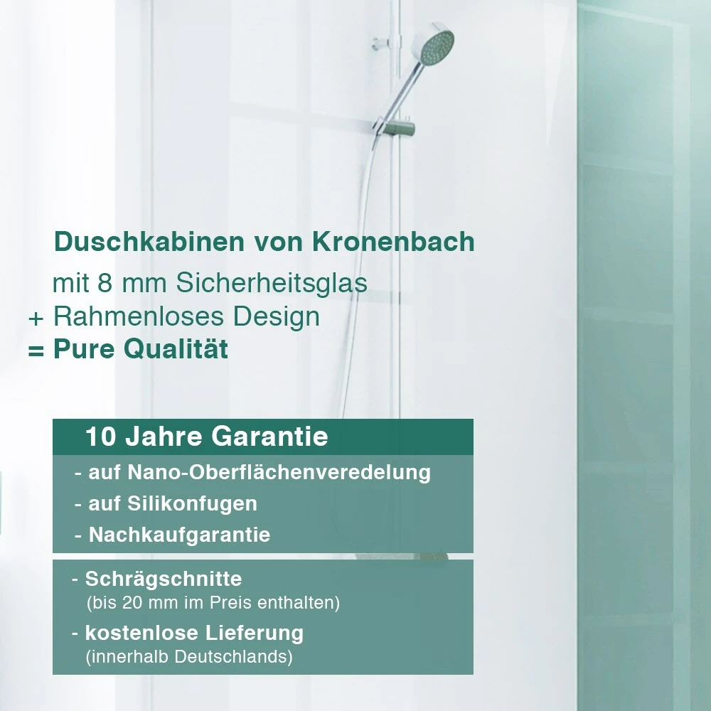 Kronenbach Cube Drehtür Für Nische Bis 120 Cm Mit Seitenteil 5 Kronenbach Cube Drehtür Für Nische Bis 120 Cm Mit Seitenteil – Bild 3