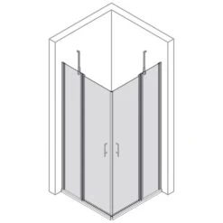 Classic-Line Eckeinstieg 4-teilig 90 X 90 X 190 Cm -Moderne Duschtüren Verkäufe hersteller megabad sortiment duschabtrennungen classic line 1984615