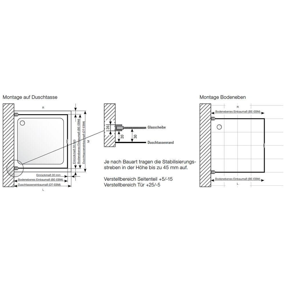 Planplus U-Kabine Mit Pendeltür 2-teilig 80 X 80 X 80 X 195 Cm 6 Planplus U-Kabine Mit Pendeltür 2-teilig 80 X 80 X 80 X 195 Cm – Bild 4