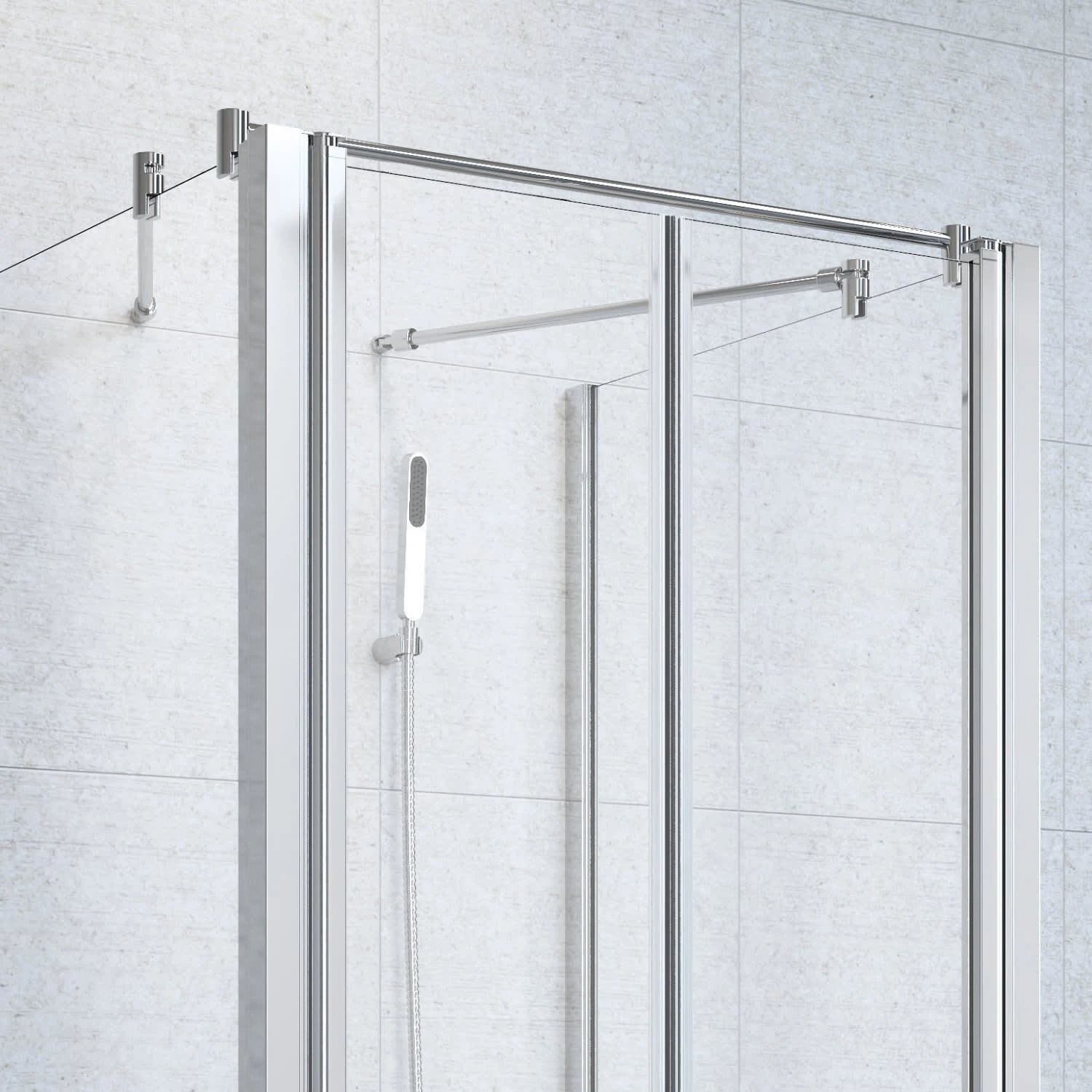 Planplus U-Kabine Mit Pendeltür 2-teilig 100 X 100 X 100 X 195 Cm 4 Planplus U-Kabine Mit Pendeltür 2-teilig 100 X 100 X 100 X 195 Cm – Bild 2