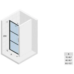Riho Grid Pendeltür Für Nische GB101 100 Cm 7 Riho Grid Pendeltür Für Nische GB101 100 Cm -Moderne Duschtüren Verkäufe hersteller riho duschkabinen duschwaende grid pendeltuer 2955301