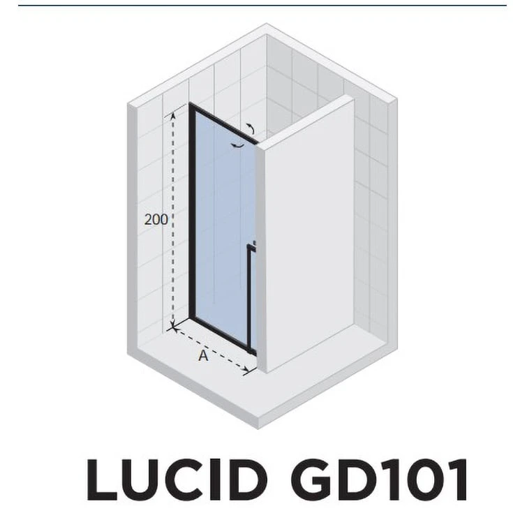 Riho Lucid Pendeltür Für Nische GD101 80 Cm 4 Riho Lucid Pendeltür Für Nische GD101 80 Cm – Bild 2
