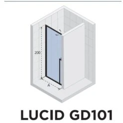 Riho Lucid Pendeltür Für Nische GD101 90 Cm 5 Riho Lucid Pendeltür Für Nische GD101 90 Cm -Moderne Duschtüren Verkäufe hersteller riho duschkabinen duschwaende lucid pendeltuer 3688364