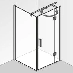 HSK Aperto Pro Drehtür Pendelbar An Nebenteil Für Seitenwand 90 Cm, Anschlag Rechts -Moderne Duschtüren Verkäufe hsk duschkabinen aperto pro drehtuer seitenwand 4687844