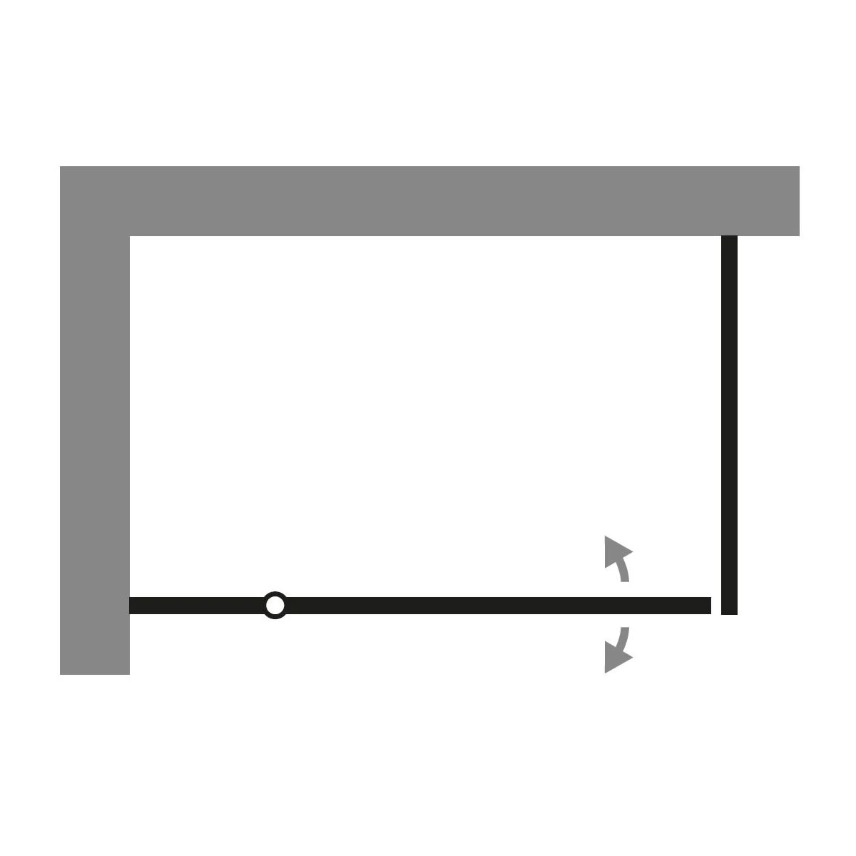 HSK Aperto Pro Drehtür Pendelbar An Nebenteil Für Seitenwand 100 Cm, Anschlag Links 6 HSK Aperto Pro Drehtür Pendelbar An Nebenteil Für Seitenwand 100 Cm, Anschlag Links – Bild 4