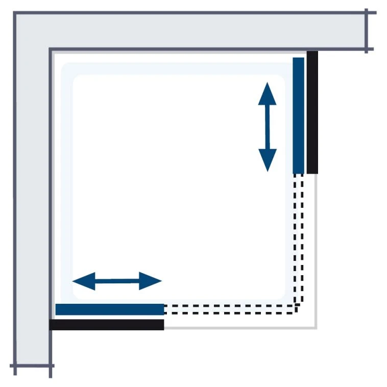 HSK Atelier Plan Eckeinstieg Mit Schiebetüren Classic 120 X 120 Cm 7 HSK Atelier Plan Eckeinstieg Mit Schiebetüren Classic 120 X 120 Cm – Bild 5
