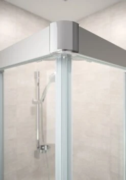 HÜPPE Alpha 2 Teilgerahmt 4-Eck Gleittür 1-teilig Mit Festem Segment, 140 X 190 Cm, Glas Ohne Anti-Plaque -Moderne Duschtüren Verkäufe hueppe alpha 2 gleittuer 1 teilig 9327581