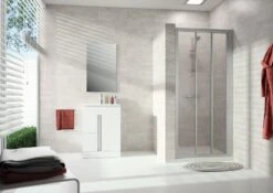 HÜPPE Alpha 2 Vollgerahmt 4-Eck Gleittür 3-teilig Beweglich, 90 X 190 Cm, Kunstglas -Moderne Duschtüren Verkäufe hueppe alpha 2 gleittuer 3 teilig 9339377