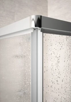 HÜPPE Alpha 2 Vollgerahmt 4-Eck Gleittüreckeinstieg 3-teilig, 75/75 X 200 Cm, Glas Mit Anti-Plaque