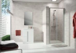 HÜPPE Alpha 2 Teilgerahmt 4-Eck Pendeltür, 78 X 190 Cm, Glas Ohne Anti-Plaque -Moderne Duschtüren Verkäufe hueppe alpha 2 pendeltuer teilgerahmt 4 9348338