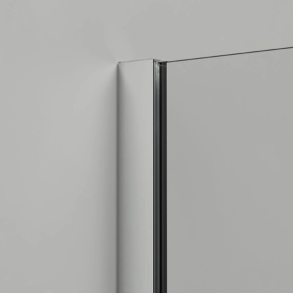 HÜPPE Design Pure U-Kabine Mit 2 Schwingfalttüren, Maßanfertigung, Glas Ohne Anti-Plaque, Mit Komfortgriff 3 HÜPPE Design Pure U-Kabine Mit 2 Schwingfalttüren, Maßanfertigung, Glas Ohne Anti-Plaque, Mit Komfortgriff