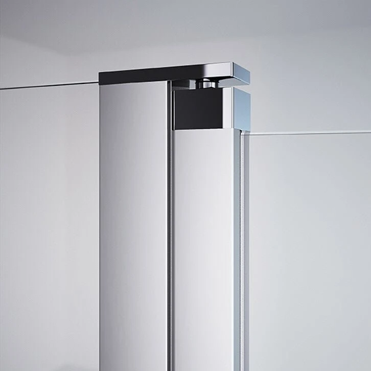 HÜPPE Design Pure U-Kabine Mit 2 Schwingfalttüren Mit Festteil, Maßanfertigung, Glas Mit Anti-Plaque, Mit Komfortgriff 9 HÜPPE Design Pure U-Kabine Mit 2 Schwingfalttüren Mit Festteil, Maßanfertigung, Glas Mit Anti-Plaque, Mit Komfortgriff – Bild 7