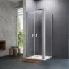 HÜPPE Design Pure 4-Eck Pendeltür Für Seitenwand 90 X 190 Cm, Glas Ohne Anti-Plaque -Moderne Duschtüren Verkäufe hueppe design pure teilgerahmt pendeltuer seitenwand 8805353