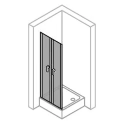 HÜPPE Design Pure 4-Eck Pendeltür Für Seitenwand 90 X 190 Cm, Glas Ohne Anti-Plaque -Moderne Duschtüren Verkäufe hueppe design pure teilgerahmt pendeltuer seitenwand 8839817