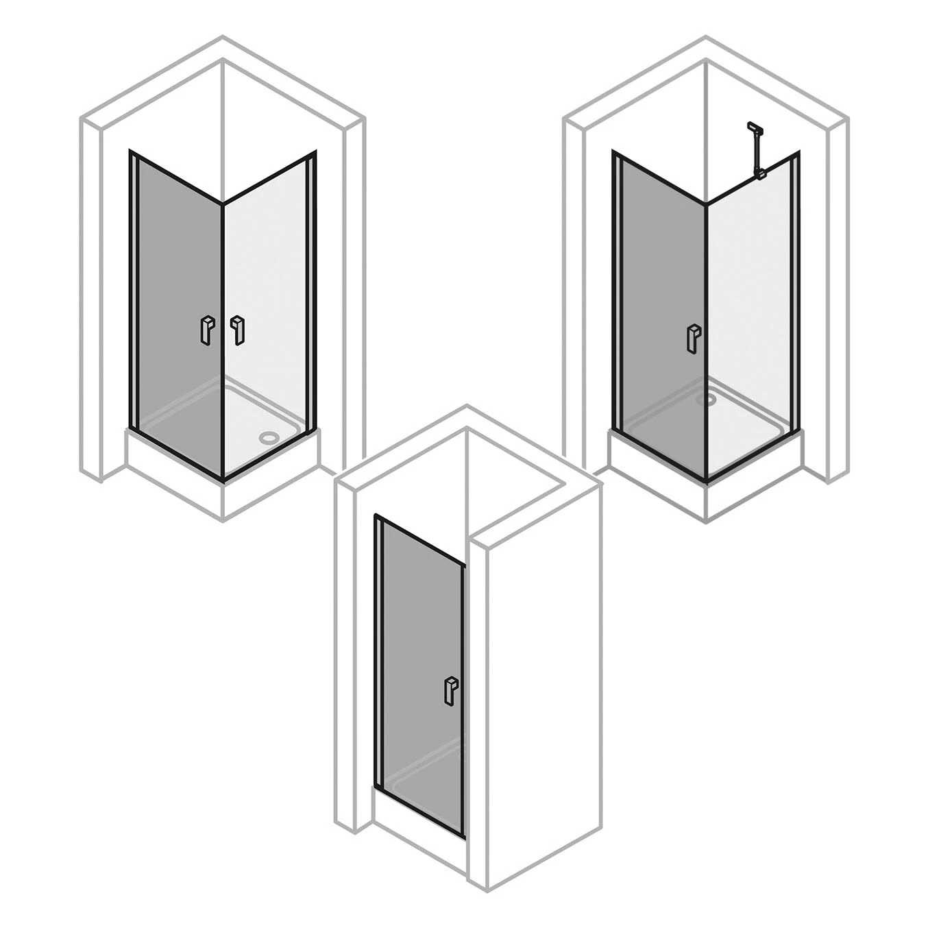 HÜPPE Design Pure 4-Eck Schwingtür 100 X 200 Cm, Glas Ohne Anti-Plaque 6 HÜPPE Design Pure 4-Eck Schwingtür 100 X 200 Cm, Glas Ohne Anti-Plaque – Bild 4
