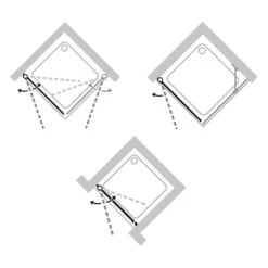 HÜPPE Design Pure 4-Eck Schwingtür 80 X 190 Cm, Glas Mit Anti-Plaque -Moderne Duschtüren Verkäufe hueppe design pure teilgerahmt schwingtuer 4 8855762