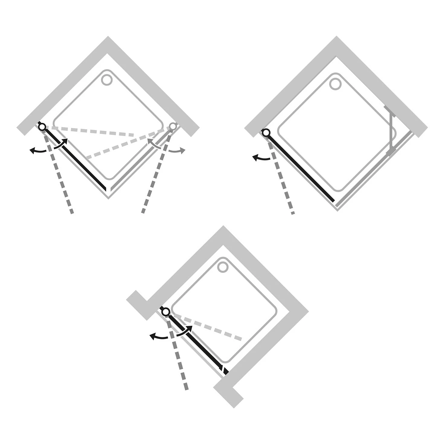 HÜPPE Design Pure 4-Eck Schwingtür 100 X 200 Cm, Glas Ohne Anti-Plaque 7 HÜPPE Design Pure 4-Eck Schwingtür 100 X 200 Cm, Glas Ohne Anti-Plaque – Bild 5