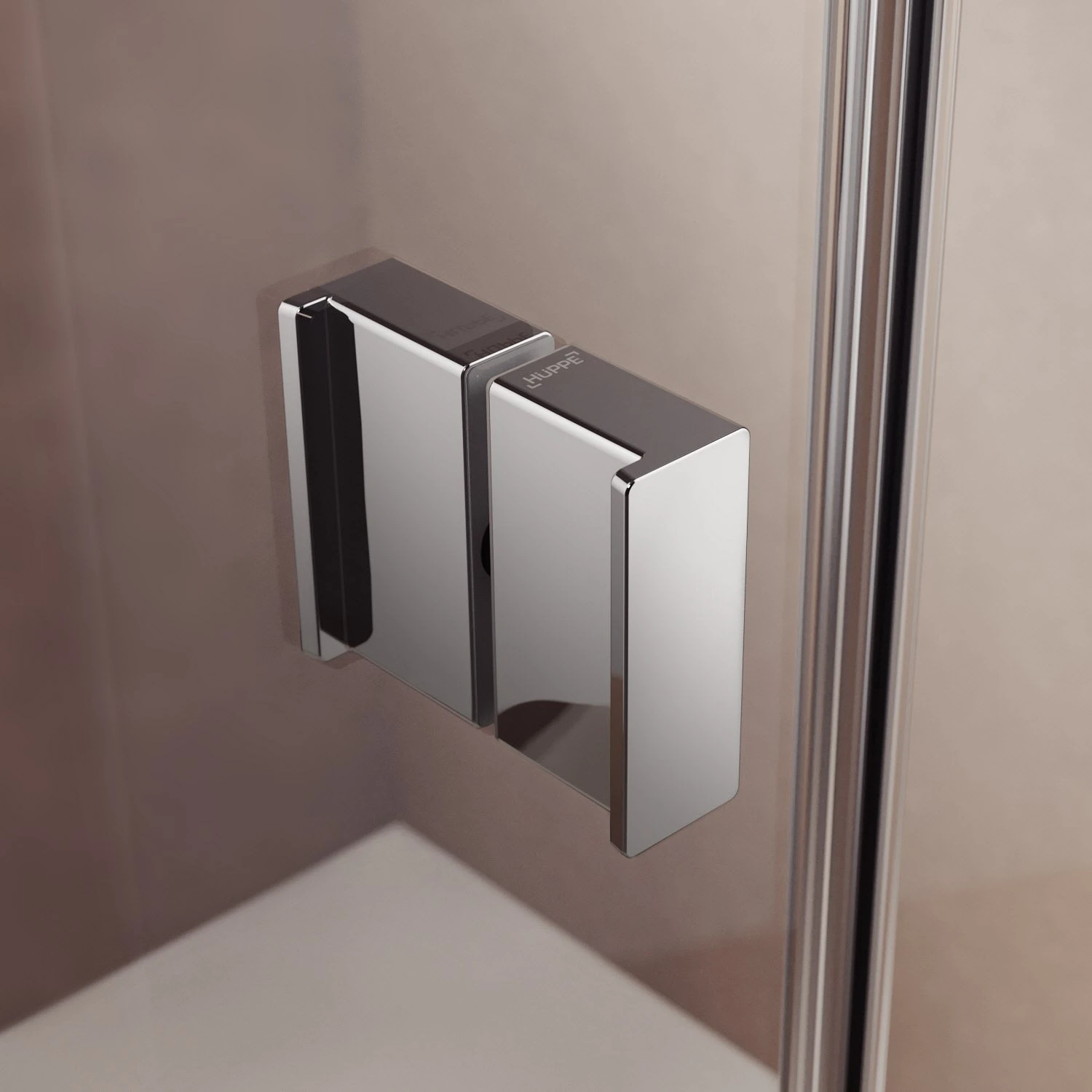 HÜPPE Solva Teilgerahmt 5-Eck Schwingtür 1-flüglig Rechts Mit 2x Festteil 70-123/70-123 X 120-200 Cm, Glas Mit Anti-Plaque 3 HÜPPE Solva Teilgerahmt 5-Eck Schwingtür 1-flüglig Rechts Mit 2x Festteil 70-123/70-123 X 120-200 Cm, Glas Mit Anti-Plaque