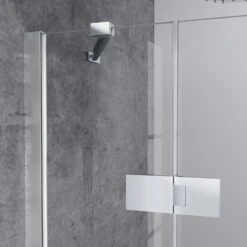 HÜPPE Solva Teilgerahmt 5-Eck Schwingtür 1-flüglig Links Mit 2x Festteil 70-123/70-123 X 200,1-220 Cm, Glas Mit Anti-Plaque 12 HÜPPE Solva Teilgerahmt 5-Eck Schwingtür 1-flüglig Links Mit 2x Festteil 70-123/70-123 X 200,1-220 Cm, Glas Mit Anti-Plaque -Moderne Duschtüren Verkäufe hueppe solva teilgerahmt schwingtuer fuenfeck duschkabine 9529100