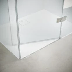 HÜPPE Solva Teilgerahmt 4-Eck Schwingtür Mit Festem Segment 70-150 X 120-200 Cm, Glas Mit Anti-Plaque, Linksbefestigung -Moderne Duschtüren Verkäufe hueppe solva teilgerahmt schwingtuer mit festem 9434777