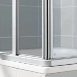 Kermi Ibiza 2000 Eckeinstieg Gleittür Mit Festteil 120 X 185 Cm, Halbteil Links U. Rechts Verwendbar -Moderne Duschtüren Verkäufe kermi duschkabinen serie bella nischentueren ibiza 5308121