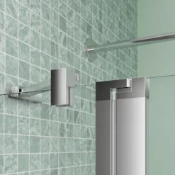 Koralle SL450 Eckdusche Pendeltür Mit Festteil Links, Typ EPFS L 100, 100 X 200 Cm, Für Duschwanne -Moderne Duschtüren Verkäufe koralle duschkabinen sl450 eckduschen pendeltuer mit 11096146