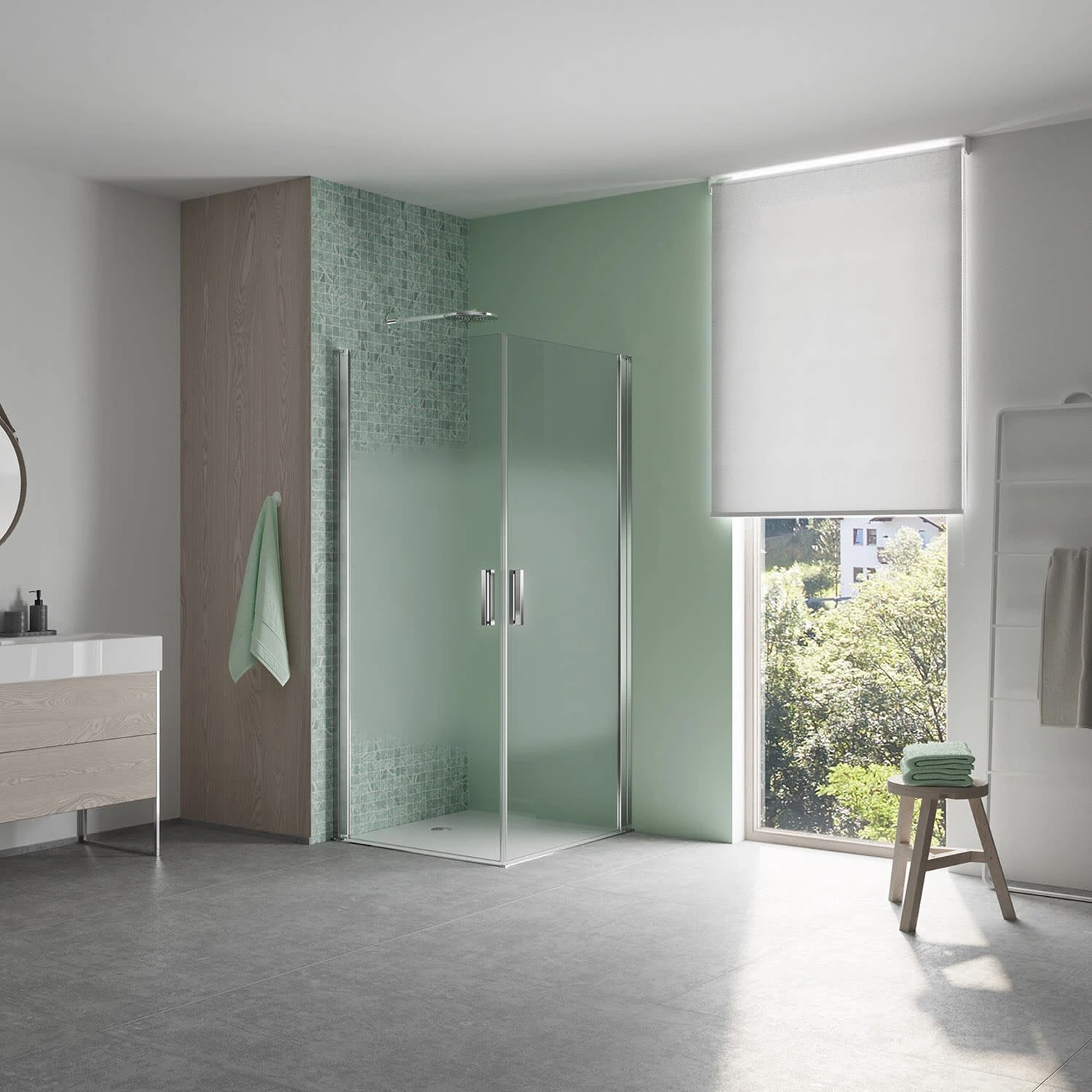 Koralle SL450 Eckdusche Pendeltür Rechts, Typ EPWBOS R 100, 100 X 200 Cm, Bodengleich 8 Koralle SL450 Eckdusche Pendeltür Rechts, Typ EPWBOS R 100, 100 X 200 Cm, Bodengleich – Bild 6