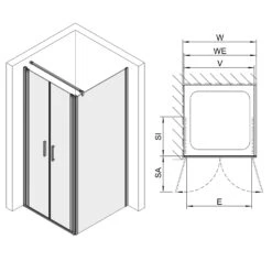 Koralle SL450 Pendeltür 2-flüglig Für Trennwand, Typ TP2W 120, 120 X 200 Cm, Für Duschwanne 11 Koralle SL450 Pendeltür 2-flüglig Für Trennwand, Typ TP2W 120, 120 X 200 Cm, Für Duschwanne -Moderne Duschtüren Verkäufe koralle duschkabinen sl450 pendeltuer trennwand 2 11142802