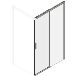 Koralle SL510 Schiebetür 2-teilig Für Trennwand Typ DST2BO R, 170 X 200 Cm, Schenkel Rechts -Moderne Duschtüren Verkäufe koralle duschkabinen sl510 schiebetueren trennwand 2 3791252