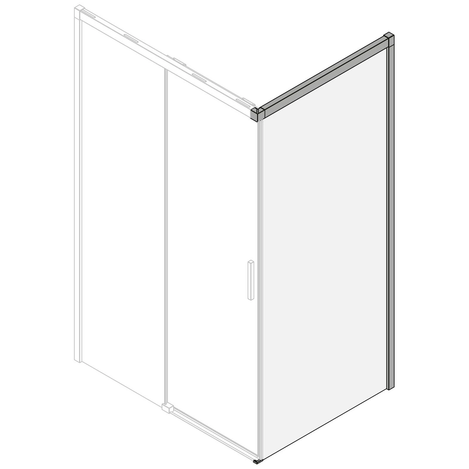 Koralle SL510 Trennwand Typ WM R, Sondermaß, Schenkel Rechts 4 Koralle SL510 Trennwand Typ WM R, Sondermaß, Schenkel Rechts – Bild 2