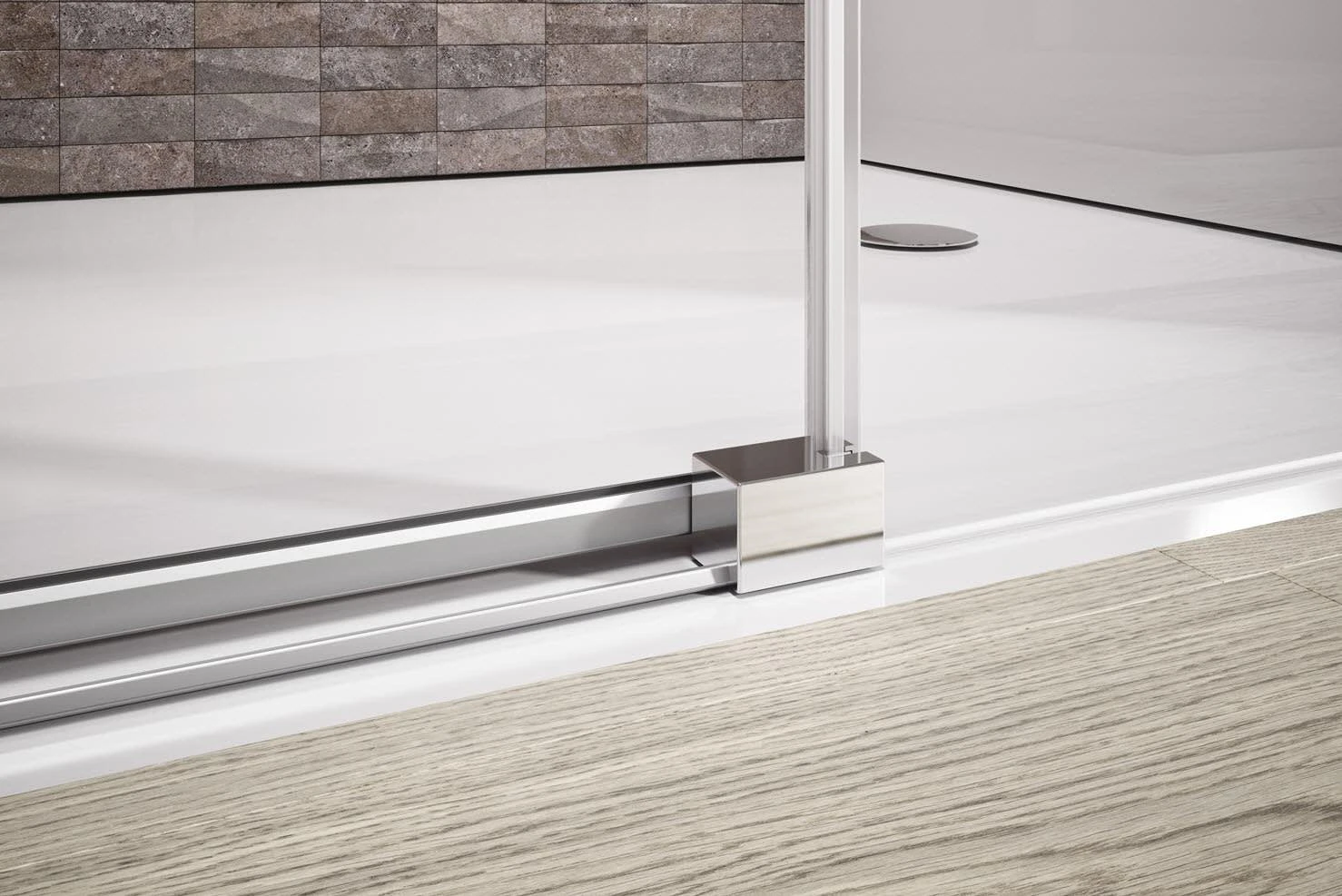 Koralle SL515 Eckdusche Schiebetür Für U-Kombination Typ EDUS2 L, Sondermaß, Anschlag Links 8 Koralle SL515 Eckdusche Schiebetür Für U-Kombination Typ EDUS2 L, Sondermaß, Anschlag Links – Bild 6