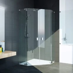 Kronenbach Cube Fünfeckdusche Bis 100 Cm 4-teilig Mit Beschichtung -Moderne Duschtüren Verkäufe kronenbach duschabtrennungen cube fuenfeckduschen bis 100 10065839
