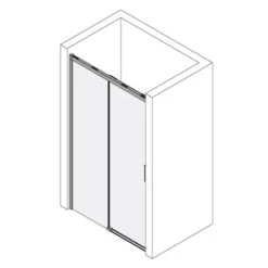 Kronenbach Slide Schiebetür 2-teilig Für Nische, 120 X 200 Cm, Anschlag Links -Moderne Duschtüren Verkäufe kronenbach duschabtrennungen slide schiebetuer dsn2 nische 6023581