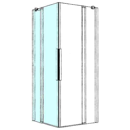 Kronenbach Tube Eckdusche Pendeltür 2-teilig, 90 X 200 Cm, Schenkel Links 6 Kronenbach Tube Eckdusche Pendeltür 2-teilig, 90 X 200 Cm, Schenkel Links – Bild 4