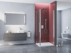 Kronenbach Tube Eckdusche Pendeltür 1-teilig, 80 X 200 Cm, Schenkel Rechts -Moderne Duschtüren Verkäufe kronenbach duschabtrennungen tube eckduschen pendeltuer epws 4027730