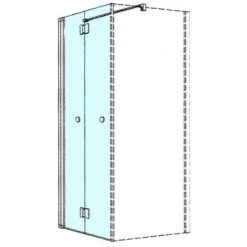 Kronenbach Tube Falttür Für Trennwand, 90 X 200 Cm, Anschlag Links -Moderne Duschtüren Verkäufe kronenbach duschabtrennungen tube faltdusche tfta trennwand 4011047