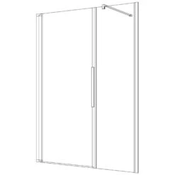 Kronenbach Tube Pendeltür Mit Trennwand In Flucht Für Nische, 140 X 200 Cm, Anschlag Links -Moderne Duschtüren Verkäufe kronenbach duschabtrennungen tube pendeltuer npwwa nische 4008047