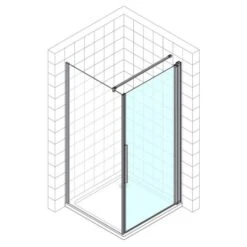 Kronenbach Tube Pendeltür Für Trennwand, Sondermaß Bis 100 Cm, Anschlag Rechts -Moderne Duschtüren Verkäufe kronenbach duschabtrennungen tube pendeltuer tpwa und 4017722