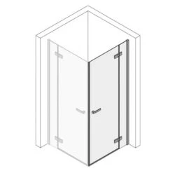 Kronenbach Turn Eckdusche Pendeltür 2-teilig, 150 X 200 Cm, Schenkel Rechts -Moderne Duschtüren Verkäufe kronenbach duschabtrennungen turn eckduschen pendeltuer schenkel 6019024