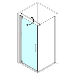 Breuer Europa Design Drehtür Für Seitenwand, Anschlag Links, 90 Cm -Moderne Duschtüren Verkäufe marken breuer 4015703